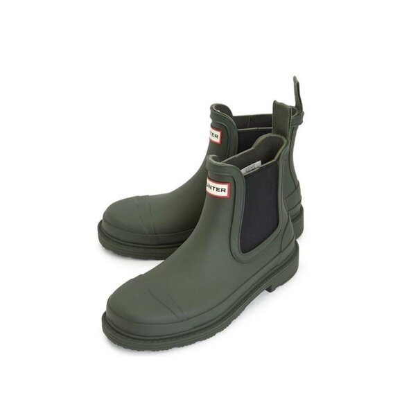 Hunter Commando Chelsea Women's Rain Boots WFS1018RMA Size 5 NWOB - Picture 1 of 7